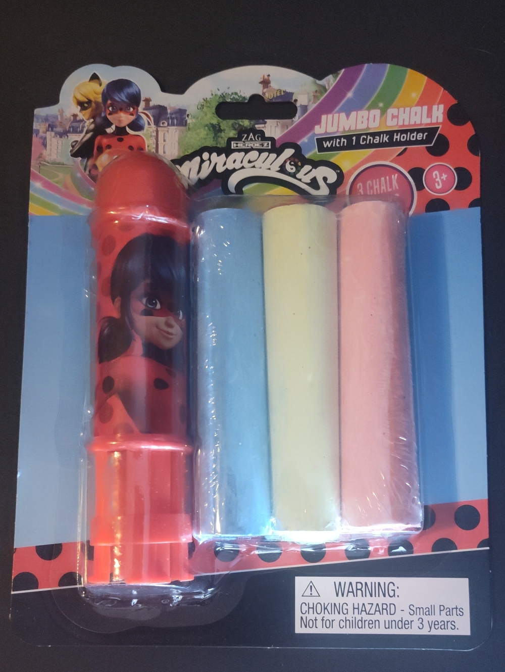 Miraculous Ladybug Jumbo Chalk With One Chalk Holder